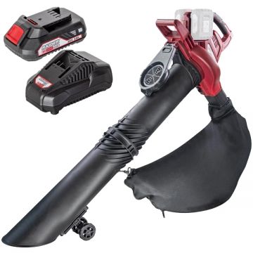 Raider  RDP-SEBV20 + RDP-R20 - Suflanta de gradina 220 m3/h + Set 1 acumulator si incarcator Li-Ion 20 V 2 Ah