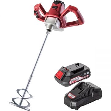 Raider  RDP-SHM20 + RDP-R20 - Masina de amestecat 120 mm + Set 1 acumulator si incarcator Li-Ion 20 V 2 Ah