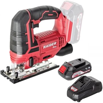 Raider  RDP-SJS20 + RDP-R20- Fierastrau pendular + Set 1 acumulator si incarcator Li-Ion 20 V 2 Ah