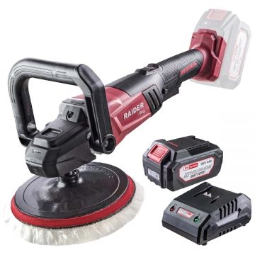 Raider  RDP-SPC20 + RDP-R20 - Masina de lustruit 180 mm + Set 1 acumulator si incarcator Li-Ion 20 V 4 Ah