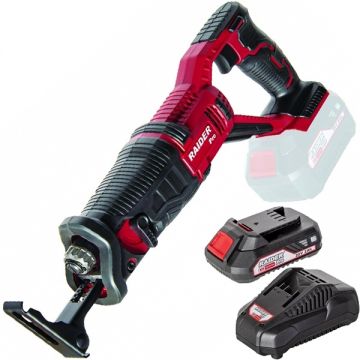 Raider  RDP-SRS20 + RDP-R20 - Fierastrau sabie + Set 1 acumulator si incarcator Li-Ion 20 V 2 Ah