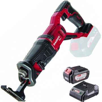 Raider  RDP-SRS20 + RDP-R20 - Fierastrau sabie + Set 1 acumulator si incarcator Li-Ion 20 V 4 Ah