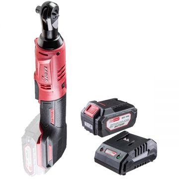 Raider  RDP-SRW20 + RDP-R20 - Cheie cu clichet 60 Nm + Set 1 acumulator si incarcator Li-Ion 20 V 4 Ah