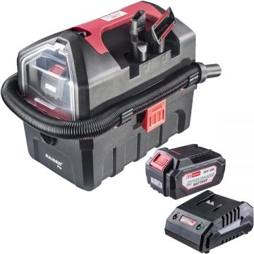 Raider  SDWCH20 + RDP-R20 - Aspirator 150 mbar + Set 1 acumulator si incarcator Li-Ion 20 V 4 Ah