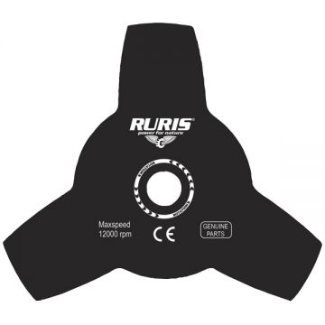 Ruris  ps309-1-40 - Cutit pentru motocoasa - mm 3 dinti DAC 210 DAC 310 DAC 410 DAC 510 RR270 RR360 RR362 RR400 RR400C RR460 RR460C 280C 300S 330C 430C 520C 731C 740C