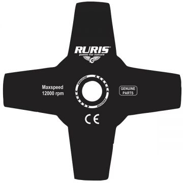 Ruris  ps400-1-40 - Cutit pentru motocoasa - mm 4 dinti DAC 110 DAC 210 DAC 310 DAC 410 DAC 510 RR270 RR360 RR362 RR400 RR400C RR460 RR460C 280C 300S 330C 430C 520C 731C 740C