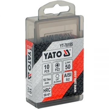 Yato  YT-78155 - Set capete de insurubare profil PZ2 10 bucati
