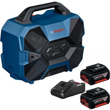 Bosch  GPB 18V-6 C + GBA + GAL 18V-40 - Radio + Set 2 acumulatori si incarcator Li-Ion 18 V 5 Ah