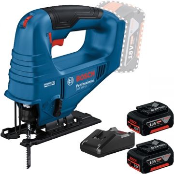 Bosch  GST 183-LI + GBA + GAL 18V-40 - Fierastrau pendular + Set 2 acumulatori si incarcator Li-Ion 18 V 5 Ah