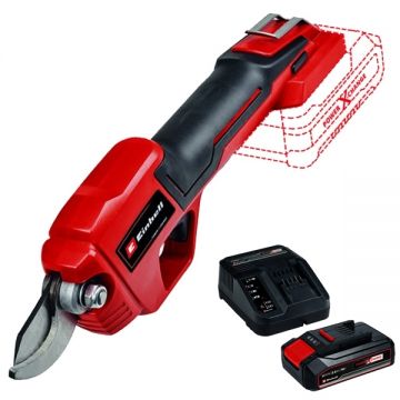Einhell  GE-LS 18 Li PXC+ Starter Kit - Foarfeca pentru crengi 28 mm + Set 1 acumulator si incarcator Li-Ion 18 V 2.5 Ah