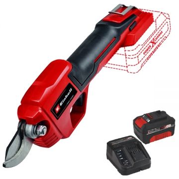 Einhell  GE-LS 18 Li  PXC + Starter Kit - Foarfeca pentru crengi 28 mm + Set 1 acumulator si incarcator Li-Ion 18 V 4 Ah