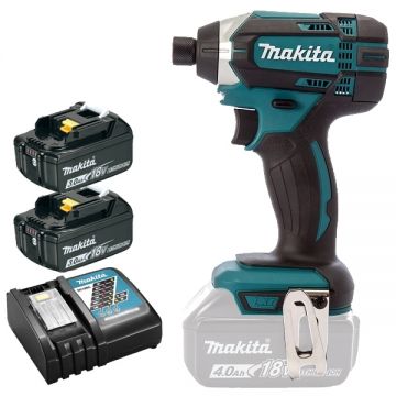 Makita  DTD152Z - Masina de insurubat cu impact 165 Nm + 2x Acumulator Li-Ion 18 V 3 Ah + Incarcator