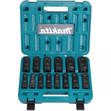 Makita  E-16586 - Set chei tubulare impact 10-32  mm 1/2 inch 14 bucati