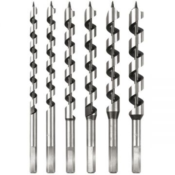 Sthor  22465 - Set burghie elicoidale 10-20  mm tija hexagonala 6 bucati