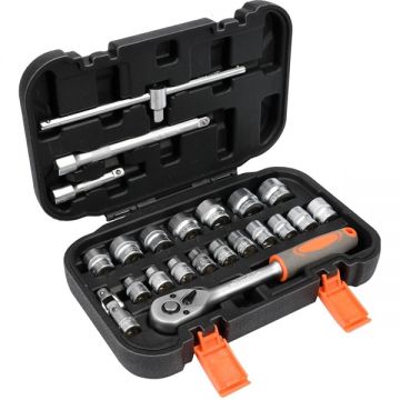 Sthor  58661 - Set chei tubulare mixt 22 bucati