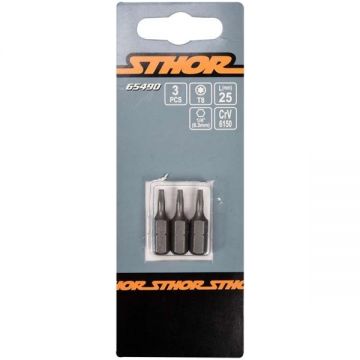 Sthor  65490 - Set capete de insurubare profil TX8 3 bucati