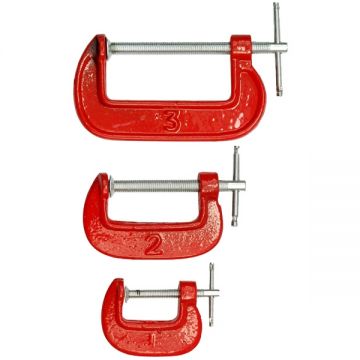 Vorel  38830 - Set 3 cleme de strangere tip G 25 50 75  mm