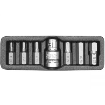 Yato  YT-0412 - Set capete de insurubare profil HEX 7 bucati