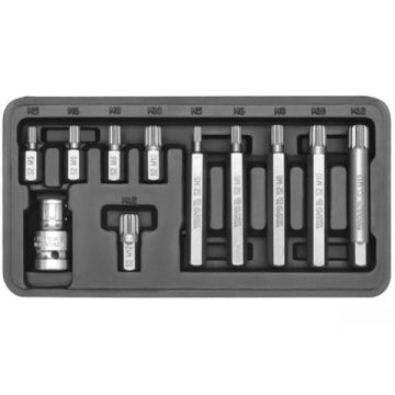 Yato  YT-0415 - Set capete de insurubare profil SPLINE 11 bucati