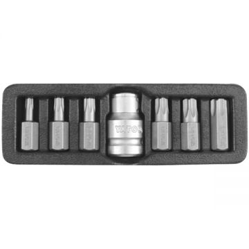 Yato  YT-0416 - Set capete de insurubare profil TX cu gaura 7 bucati