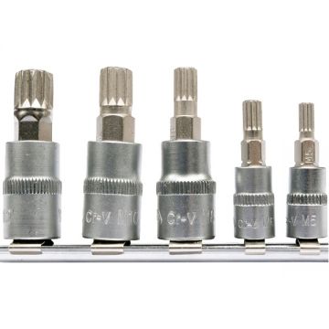 Yato  YT-04360 - Set capete de insurubare profil M5-M12 5 bucati