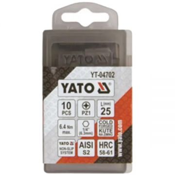 Yato  YT-04702 - Set capete de insurubare profil PZ1 10 bucati