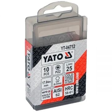 Yato  YT-04712 - Set capete de insurubare profil PZ2 10 bucati