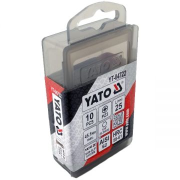Yato  YT-04722 - Set capete de insurubare profil PZ3 10 bucati