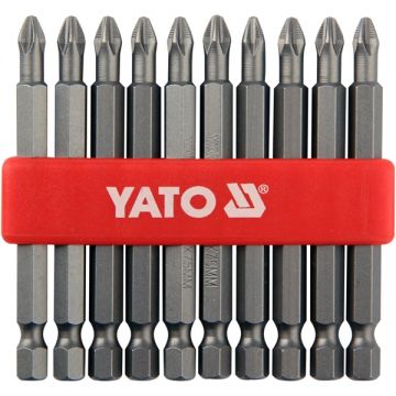 Yato  YT-0480 - Set capete de insurubare profil PH2 10 bucati