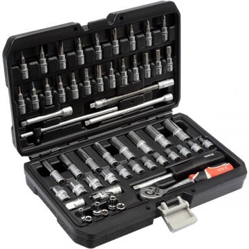 Yato  YT-14501 - Set capete de insurubare si chei tubulare mixt 56 bucati