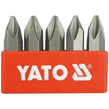 Yato  YT-2810 - Set capete de insurubare profil PH2 5 bucati