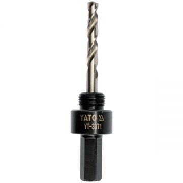 Yato  YT-3371 - Adaptor carota HSS Bimetal 32-140 mm tija hexagonala burghiu centrare inclus