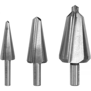 Yato  YT-44730 - Set 3 burghie conice 3-30 mm