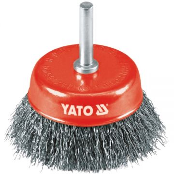 Yato  YT-4751 - Perie oala 75x-  mm fir ondulat tija cilindrica 6 mm