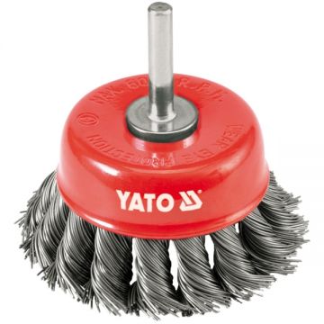 Yato  YT-4752 - Perie oala 75x-  mm fir rasucit tija cilindrica 6 mm