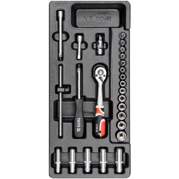 Yato  YT-5541 - Set capete chei tubulare 3.5-14  mm patrat 1/4 inch 25 bucati