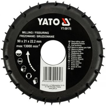 Yato  YT-59175 - Freza raspel 80x22.2 mm gips carton lemn PVC