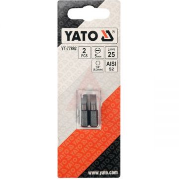 Yato  YT-77892 - Set capete de insurubare profil plat 5 2 bucati