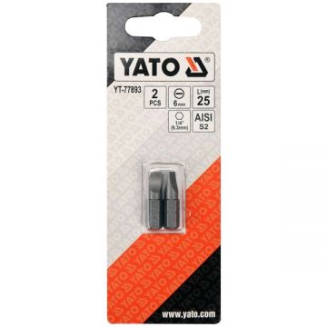 Yato  YT-77893 - Set capete de insurubare profil plat 6 2 bucati
