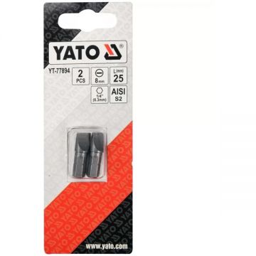 Yato  YT-77894 - Set capete de insurubare profil plat 8 2 bucati