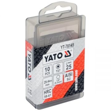 Yato  YT-78145 - Set capete de insurubare profil TX27 10 bucati
