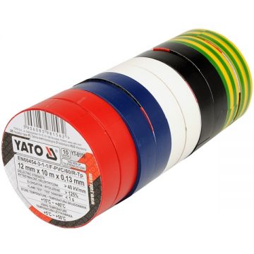 Yato  YT-8156 - Set 10 benzi izolatoare 12 mm 10 m