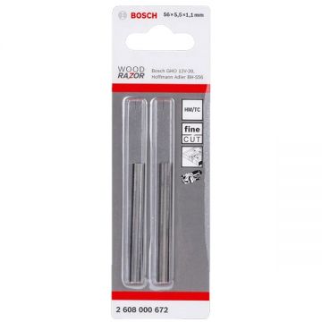 Bosch  2608000672 - Cutit pentru rindea 56 mm 2 bucati GHO 12V-20