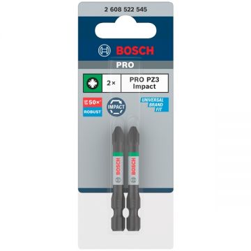 Bosch  PRO Impact - Set capete de insurubare profil PZ3 2 bucati