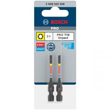 Bosch  PRO Impact - Set capete de insurubare profil TX10 2 bucati