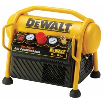 DeWalt  DPC6MRC - Compresor fara ulei 1100 W 6 l 170 l/min 8 bar monofazat