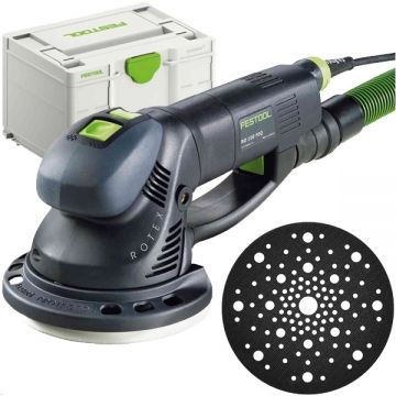 Festool  ROTEX RO 150 FEQ-Plus + PP-STF D150 - Slefuitor cu excentric 720 W 150 mm valiza speciala + Talpa de protectie 150 mm 2 bucati
