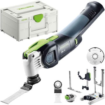 Festool  VECTURO OSC 18 E-Basic-Set - Multicutter fara acumulatori si incarcator Li-Ion 18 V - Ah valiza speciala accesorii