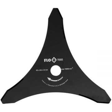 Flo  79565 - Cutit pentru motocoasa 305 mm 3 dinti -