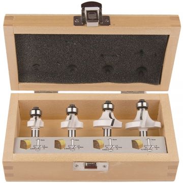 Makita  D-53534 - Set cutite frezat tija 8 mm ambalaj lemn 4 bucati